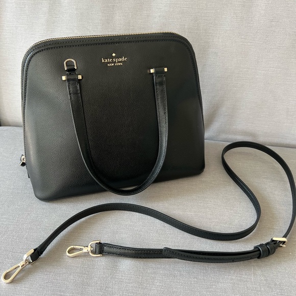 Kate Spade Patterson Drive Medium Dome Satchel in Black - Picture 7 of 11